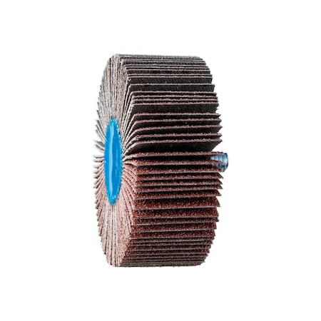 Pferd 2-1/2" x 1" Quick Change Flap Wheel - 1/4-20 Thread - Aluminum Oxide - 60 Grit 45420